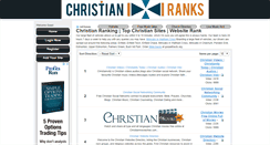 Desktop Screenshot of christianranks.com
